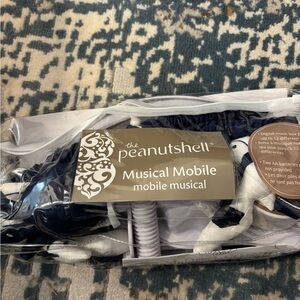 The Peanutshell Musical Mobile - Navy & White
